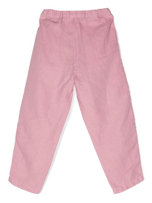 Pantalone bambina in lino Il gufo | K P23PL404L6009679